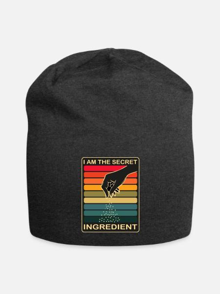 I'm The Secret Ingredient - Jersey Beanie - charcoal grey - Front