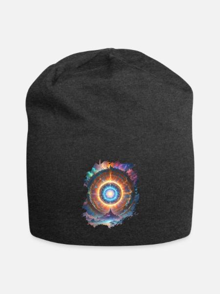 fractal - Jersey Beanie - charcoal grey - Front