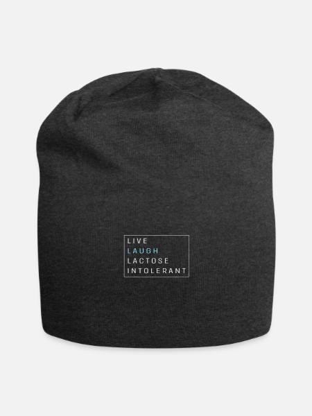 Milk Intolerance Lactose Intolerant - Jersey Beanie - charcoal grey - Front