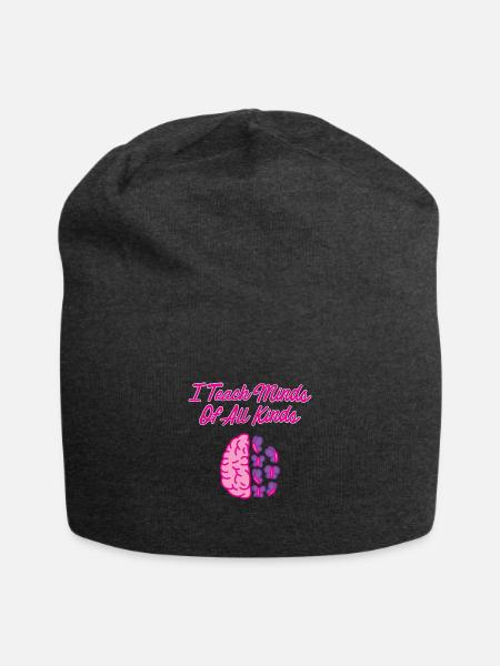 Special Education Teacher Gifts Love Teaching - Jersey Beanie - charcoal grey - Front