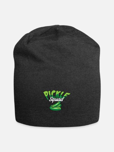 Pickle Emotional Support Supportive Friend - Jersey Beanie - charcoal grey - Front