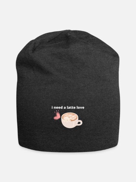i need a lot of love - Jersey Beanie - charcoal grey