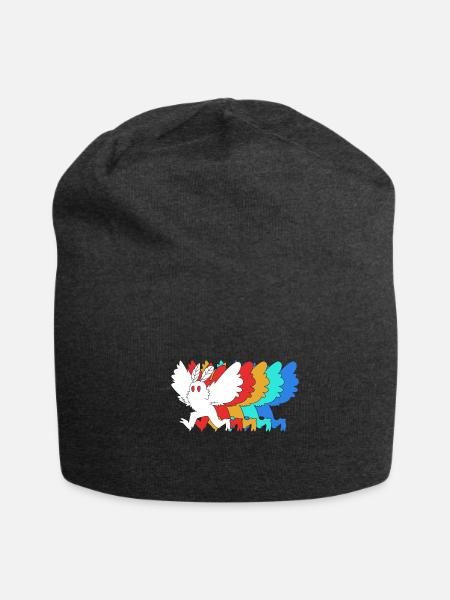 Cryptozoologist Cryptid Mothman - Jersey Beanie - charcoal grey - Front