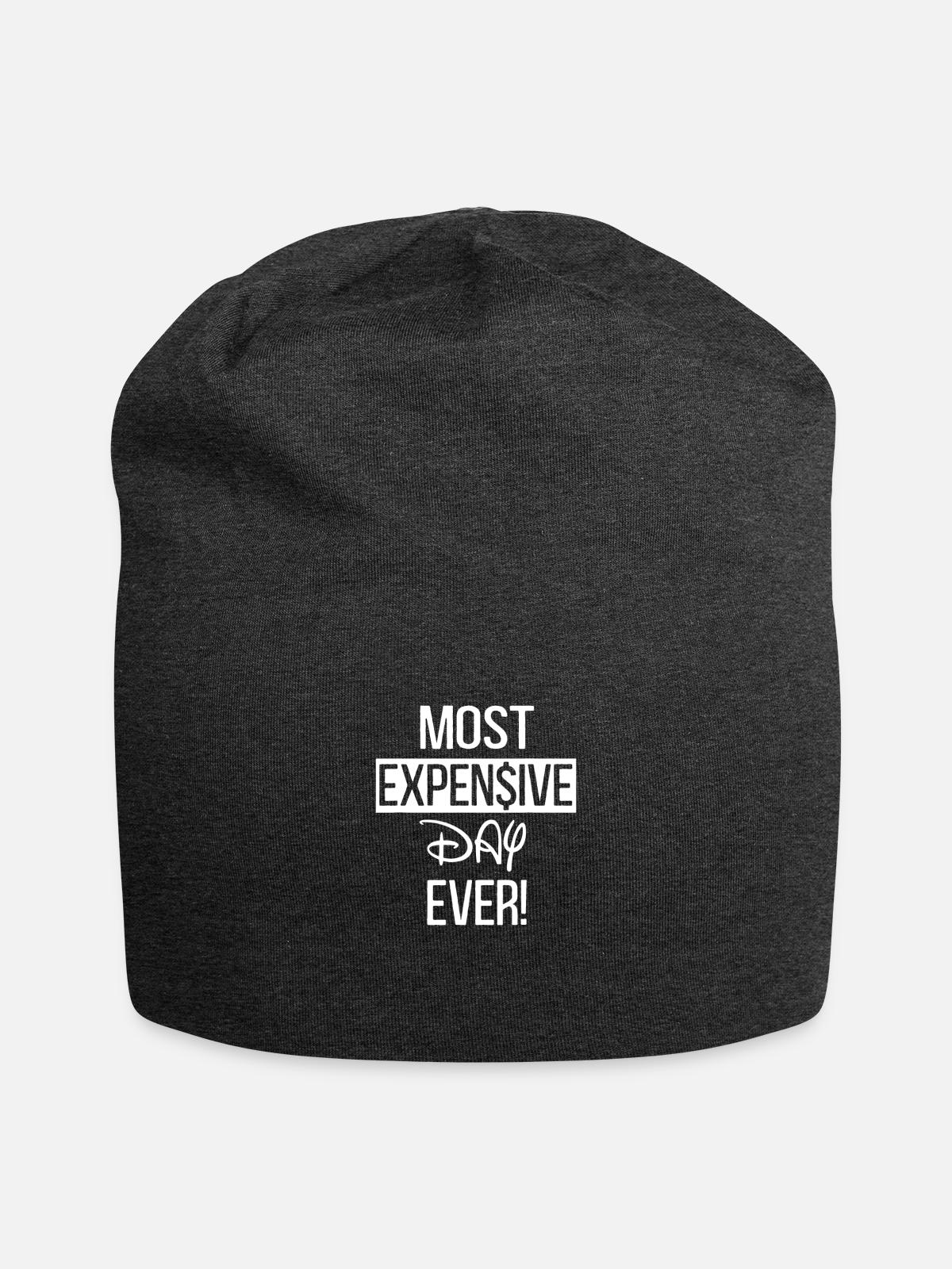 Most Expensive Day Ever - Jersey Beanie - charcoal grey - Front