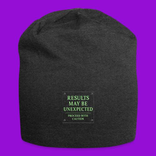 Results May Be Unexpected - Neon Green - Jersey Beanie