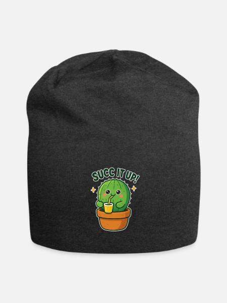 Sugg It Up Cactus Sip - Jersey Beanie - charcoal grey - Front