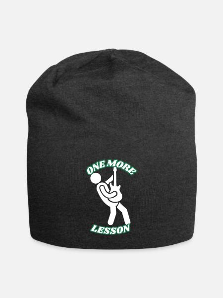 One_More_Lesson_-1- - Jersey Beanie - charcoal grey - Front