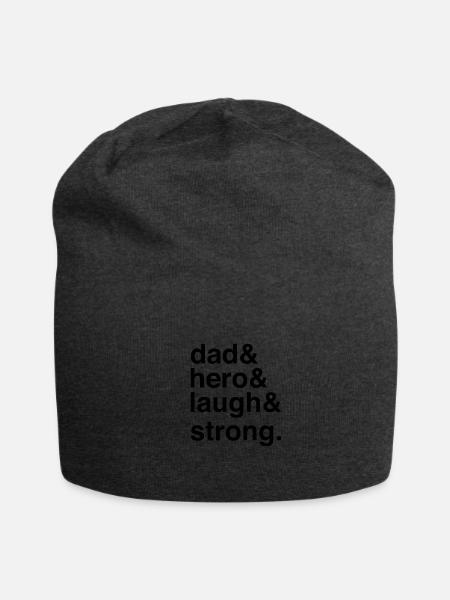 Fatherhood Appreciation and Family Bond - Jersey Beanie - charcoal grey - Front