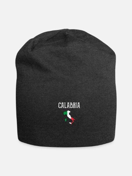Calabria Italia Italy - Jersey Beanie - charcoal grey