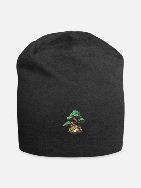 bonsai Japanese Art - Jersey Beanie - charcoal grey - Front