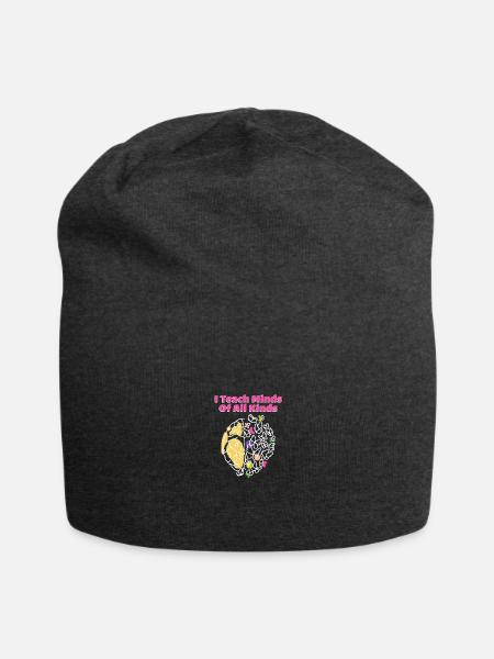 Special Education Teacher Gifts Love Teaching - Jersey Beanie - charcoal grey - Front