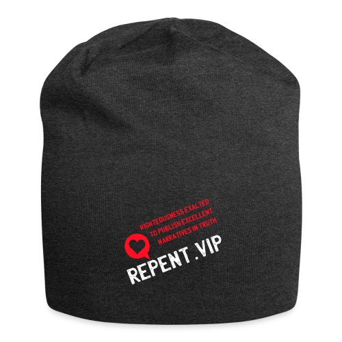 Repent in Red Heart Title - Jersey Beanie