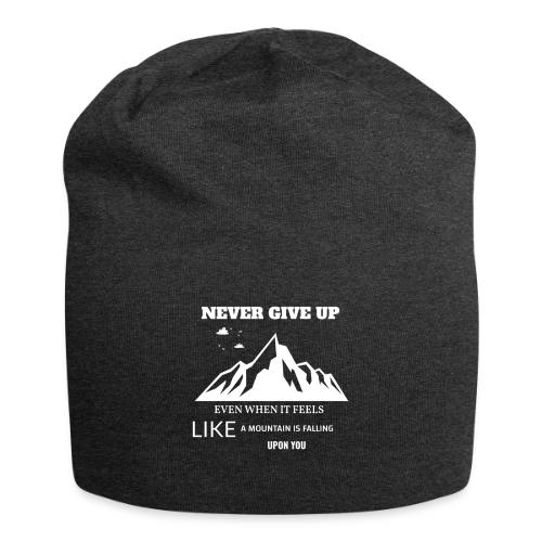 Never Give Up - Jersey Beanie