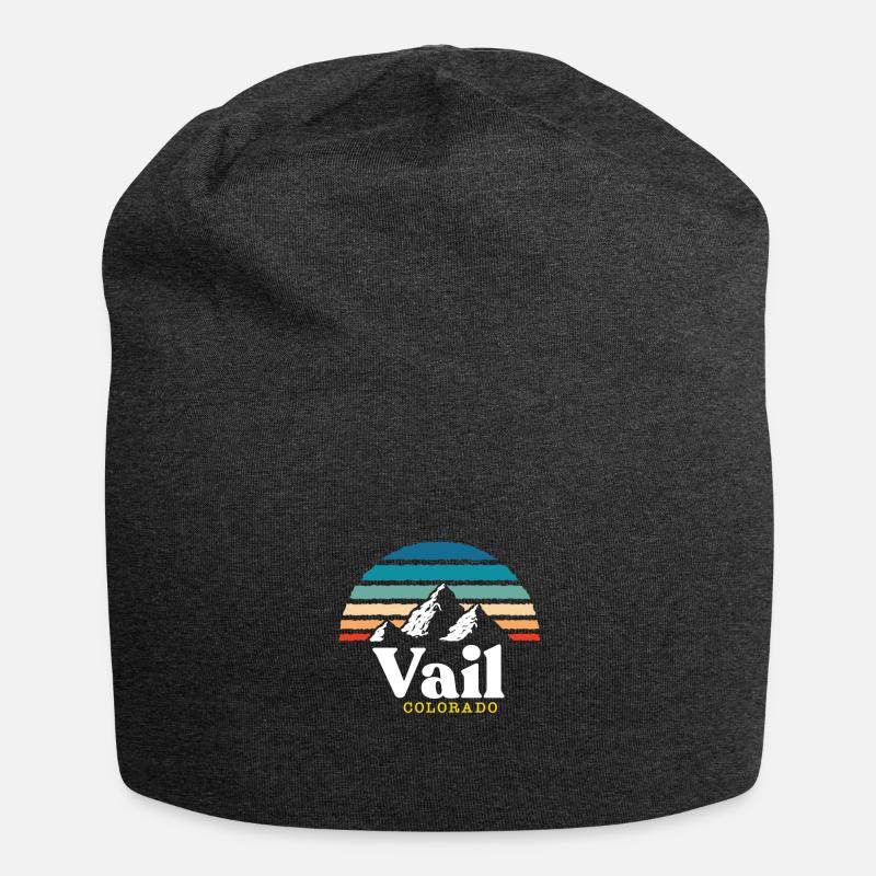 Vintage Vail Ski Resort White Knit Adult Beanie Colorado Travel Souvenir Colorado Vail Beanie - Etsy main image 4