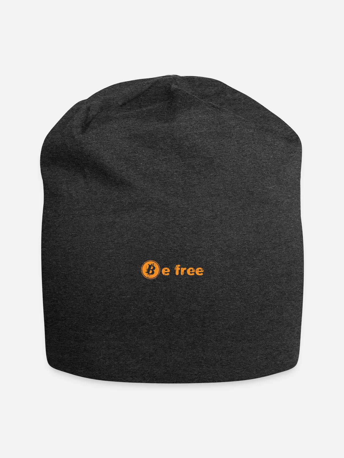 Digital gold be free - Jersey Beanie - charcoal grey - Front