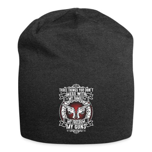 Three Things You Don't Mess with WHITE - Jersey Beanie