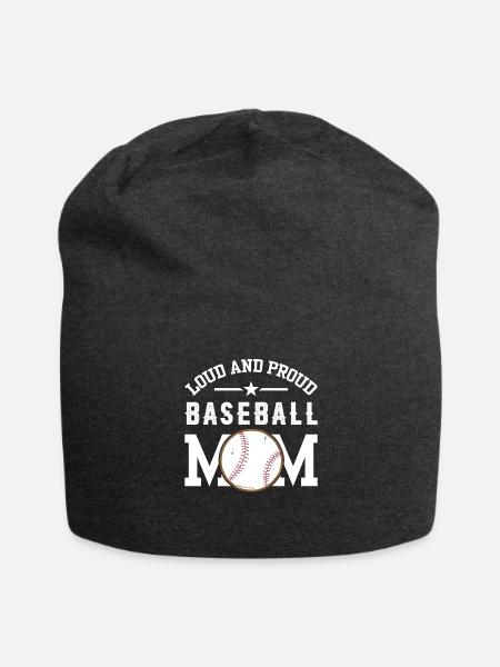 LOUD AND PROUD BASEBALL MOM - Jersey Beanie - charcoal grey