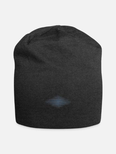 Ufo Flying Saucer Optical Illusion Grunge - Jersey Beanie - charcoal grey