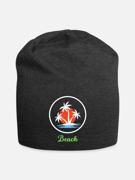Beach - Jersey Beanie - charcoal grey - Front