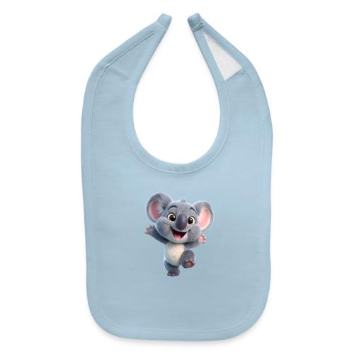 Joyful 3D Baby Koala with Arms Up - Baby Bib