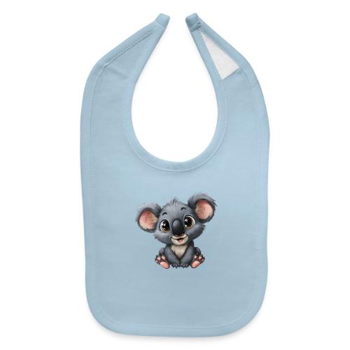 Joyful Cartoon Baby Koala with Big Eyes - Baby Bib