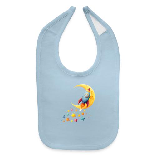 Rocket Trail of Stars - Baby Bib
