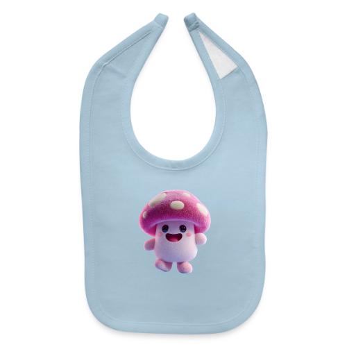 Mushroom: Purple Forest Friend - Baby Bib