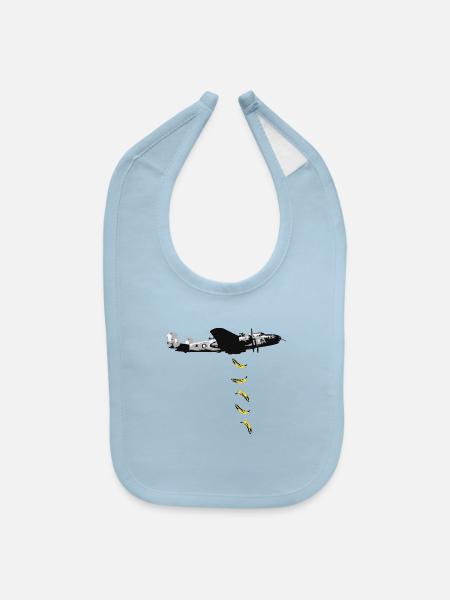 bombs away3 - Baby Bib - light blue - Front