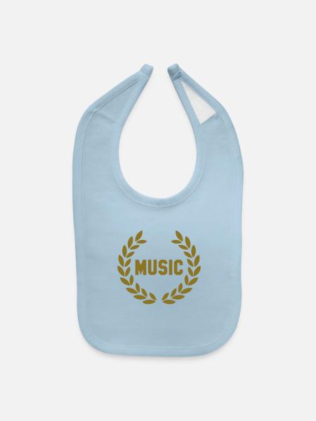 music deluxe - Bavette pour bébé - bleu pâle - Devant