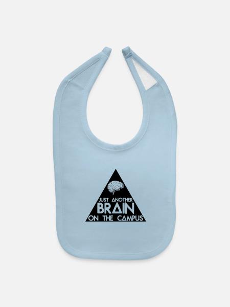 Another Triangle On The Campus - Baby Bib - light blue - Front