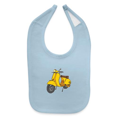 Yellow motor scooter - Baby Bib