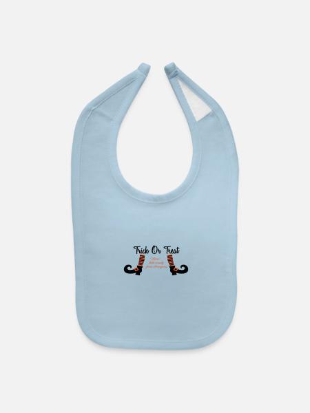 trick or treat - Baby Bib - light blue - Front