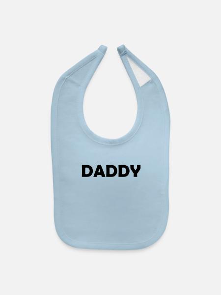 DADDY - Baby Bib - light blue - Front