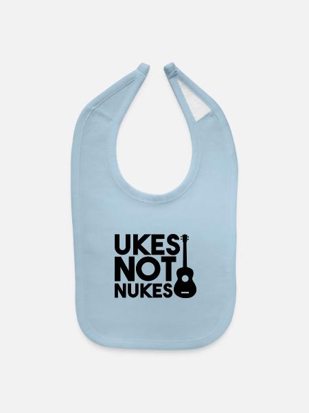 Uks Not Nkes - Baby Bib - light blue - Front