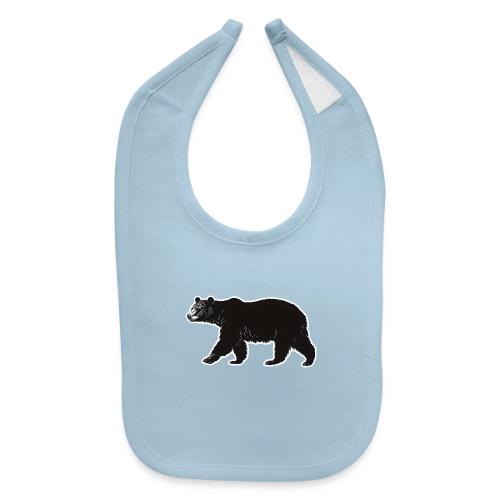 Midnight Black Bear - Baby Bib
