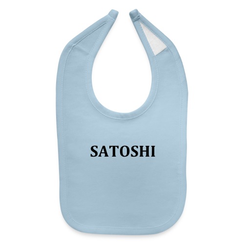 Satoshi only the name stroke - Baby Bib