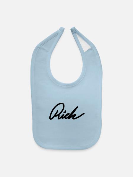 Rich - Baby Bib - light blue - Front