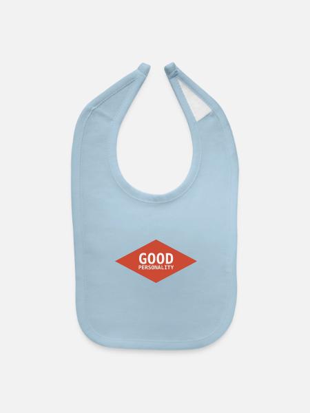 GOOD PERSONALITY - Baby Bib - light blue - Front