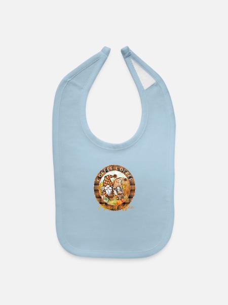 Coffee coffee more coffee - Baby Bib - light blue - Front