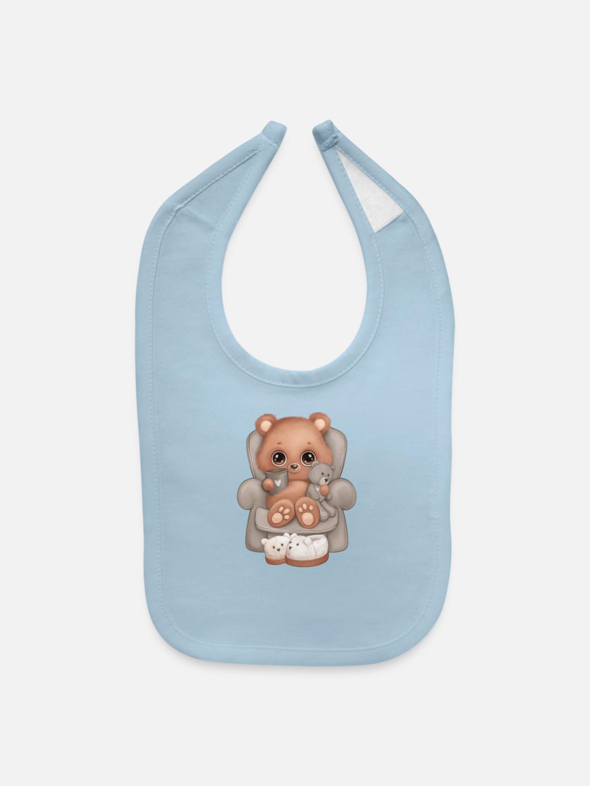 My Comfy Chair - Baby Bib - light blue - Front