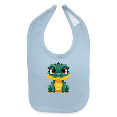 Smiling Cartoon Alligator - Baby Bib