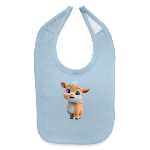 Cute Cartoon Baby Goat with Big Eyes - Baby Bib