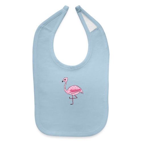 Polka Dotted Flamingo - Baby Bib
