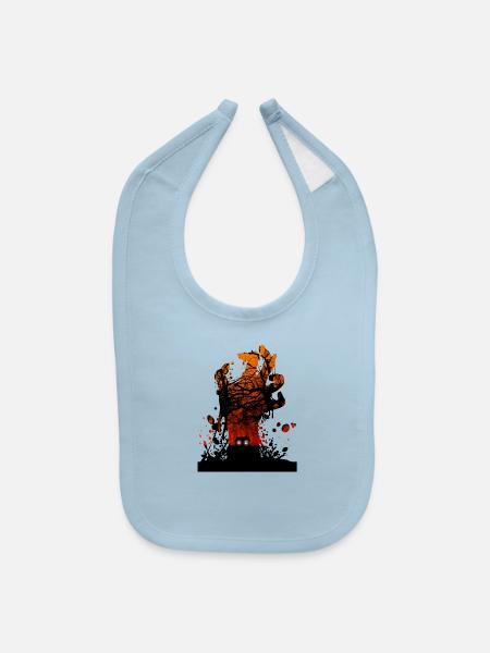 The hand of evil - Baby Bib - light blue - Front