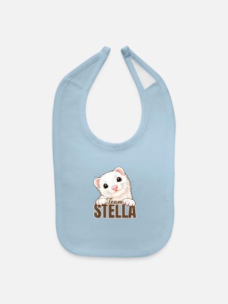 The Real Team Stella - Baby Bib - light blue - Front
