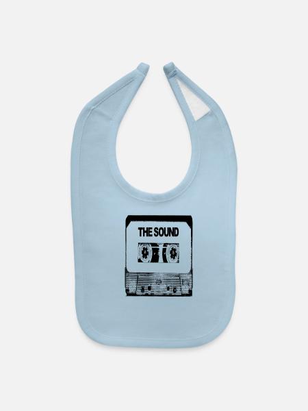 The Sound Cassette Tape - Baby Bib - light blue - Front