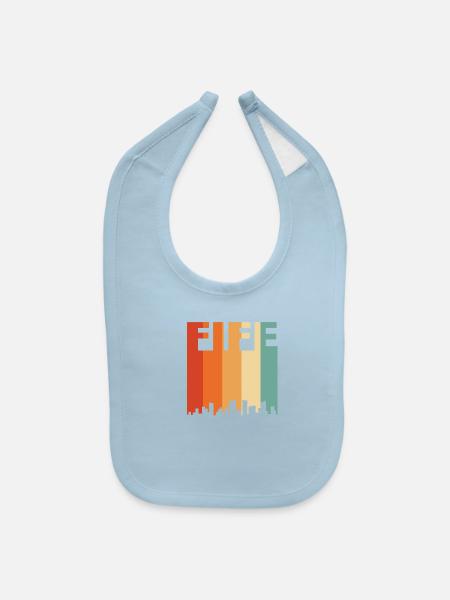 Fife UK England - Baby Bib - light blue - Front