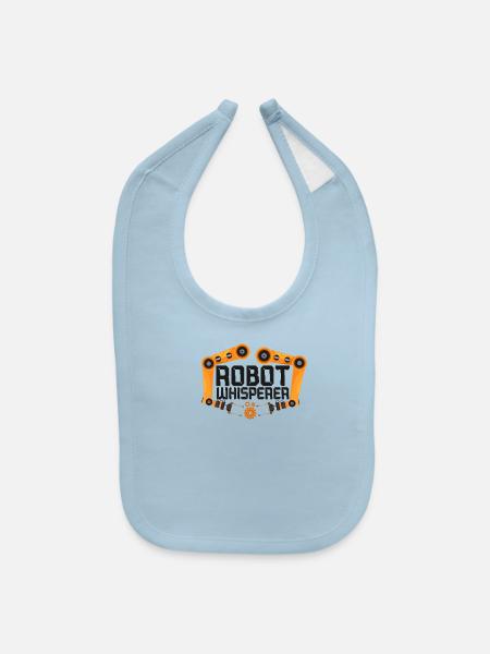 Robot Robotics Engineer Robot - Baby Bib - light blue - Front