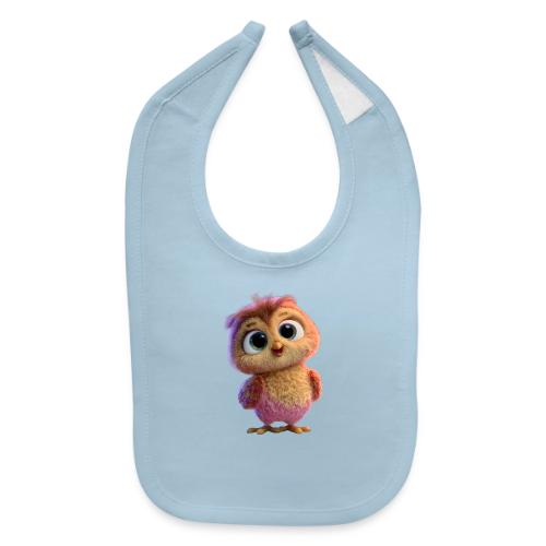 Adorable Baby Owl with Big Eyes - Baby Bib