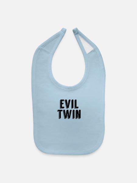 Evil Twin - Baby Bib - light blue - Front